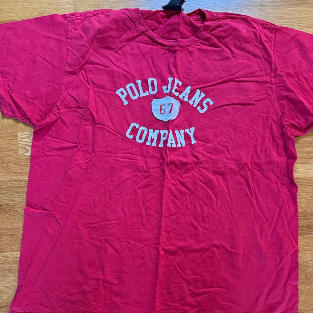 Ralph Lauren Red Polo Jeans Company Tee